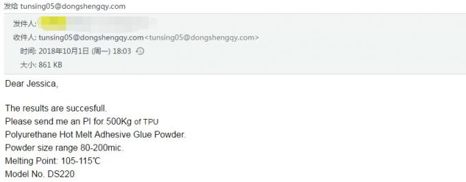 सफेद पीए गर्म पिघल चिपकने वाला पाउडर गर्म पिघल पाउडर मजबूत बंधन प्रभाव 2